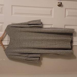 Gray sweater dress